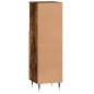 vidaXL Armario de baño madera contrachapada roble ahumado 30x30x100 cm vidaXL Armario de baño madera contrachapada roble ahumado 30x30x100 cm