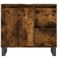 vidaXL Armario de baño madera contrachapada roble ahumado 65x33x60 cm vidaXL Armario de baño madera contrachapada roble ahumado 65x33x60 cm