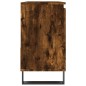 vidaXL Armario de baño madera contrachapada roble ahumado 65x33x60 cm vidaXL Armario de baño madera contrachapada roble ahumado 65x33x60 cm