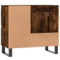 vidaXL Armario de baño madera contrachapada roble ahumado 65x33x60 cm vidaXL Armario de baño madera contrachapada roble ahumado 65x33x60 cm