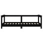 vidaXL Estructura de cama para niños madera de pino negro 70x140 cm vidaXL Estructura de cama para niños madera de pino negro 70x140 cm