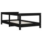 vidaXL Estructura de cama para niños madera de pino negro 70x140 cm vidaXL Estructura de cama para niños madera de pino negro 70x140 cm