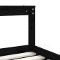 vidaXL Estructura de cama para niños madera de pino negro 70x140 cm vidaXL Estructura de cama para niños madera de pino negro 70x140 cm