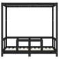 vidaXL Estructura de cama para niños madera de pino negro 70x140 cm