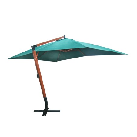 vidaXL Sombrilla flotante rectangular verde 200 x 300 cm