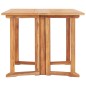 vidaXL Set de comedor de jardín plegable 7 piezas madera maciza teca vidaXL Set de comedor de jardín plegable 7 piezas madera maciza teca
