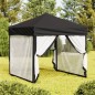 vidaXL Carpa para fiestas plegable con paredes laterales negro 2x2 m vidaXL Carpa para fiestas plegable con paredes laterales negro 2x2 m
