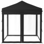 vidaXL Carpa para fiestas plegable con paredes laterales negro 2x2 m vidaXL Carpa para fiestas plegable con paredes laterales negro 2x2 m