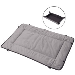 vidaXL Cama estera para perro Gris 65x80 cm
