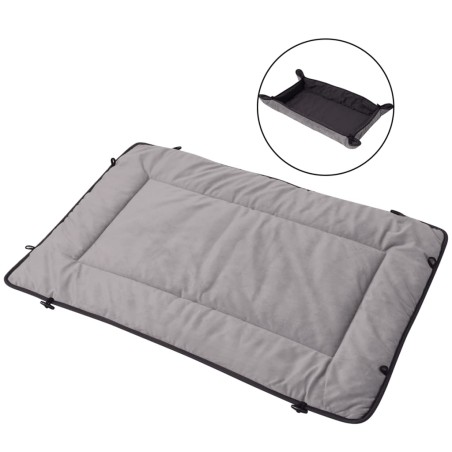 vidaXL Cama estera para perro Gris 65x80 cm