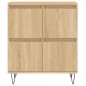 vidaXL Aparadores 2 uds madera contrachapada color roble sonoma vidaXL Aparadores 2 uds madera contrachapada color roble sonoma