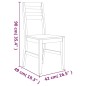 vidaXL Sillas de comedor 2 unidades madera maciza de acacia vidaXL Sillas de comedor 2 unidades madera maciza de acacia