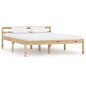 vidaXL Estructura de cama de madera maciza de pino 140x200 cm