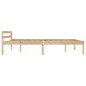 vidaXL Estructura de cama de madera maciza de pino 140x200 cm