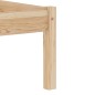 vidaXL Estructura de cama de madera maciza de pino 140x200 cm