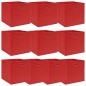 vidaXL Cajas de almacenaje 10 uds tela rojo 32x32x32 cm vidaXL Cajas de almacenaje 10 uds tela rojo 32x32x32 cm