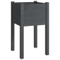 vidaXL Jardinera de madera maciza de pino gris 40x40x70 cm vidaXL Jardinera de madera maciza de pino gris 40x40x70 cm