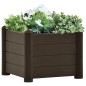 vidaXL Arriate de jardín PP mocha 43x43x35 cm vidaXL Arriate de jardín PP mocha 43x43x35 cm