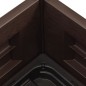 vidaXL Arriate de jardín PP mocha 43x43x35 cm vidaXL Arriate de jardín PP mocha 43x43x35 cm