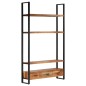 vidaXL Aparador de madera maciza de acacia 118x30x200 cm