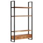 vidaXL Aparador de madera maciza de acacia 118x30x200 cm
