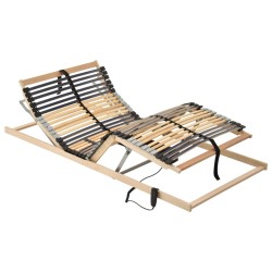 vidaXL Somier de láminas eléctrico con 42 listones 7 regiones 70x200 cm