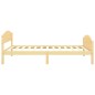 vidaXL Estructura de cama de madera maciza de pino 100x200 cm