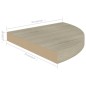 323926 vidaXL Floating Corner Shelves 2 pcs Oak 35x35x3,8 cm MDF 323926 vidaXL Floating Corner Shelves 2 pcs Oak 35x35x3,8 cm MDF