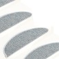 vidaXL Alfombrilla autoadhesiva escalera sisal 15 uds azul 65x21x4 cm vidaXL Alfombrilla autoadhesiva escalera sisal 15 uds azul 65x21x4 cm