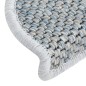 vidaXL Alfombrilla autoadhesiva escalera sisal 15 uds azul 65x21x4 cm vidaXL Alfombrilla autoadhesiva escalera sisal 15 uds azul 65x21x4 cm