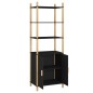 vidaXL Aparador alto madera contrachapada negro 60x40x173 cm vidaXL Aparador alto madera contrachapada negro 60x40x173 cm