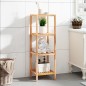 vidaXL Estantería de baño madera maciza nogal 36x36x112 cm vidaXL Estantería de baño madera maciza nogal 36x36x112 cm