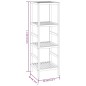 vidaXL Estantería de baño madera maciza nogal 36x36x112 cm vidaXL Estantería de baño madera maciza nogal 36x36x112 cm