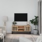 vidaXL Mueble de TV hierro y madera contrachapada 105x30x45 cm vidaXL Mueble de TV hierro y madera contrachapada 105x30x45 cm