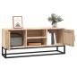 vidaXL Mueble de TV hierro y madera contrachapada 105x30x45 cm vidaXL Mueble de TV hierro y madera contrachapada 105x30x45 cm