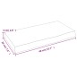 vidaXL Estante de pared madera roble tratada marrón oscuro 40x20x4 cm vidaXL Estante de pared madera roble tratada marrón oscuro 40x20x4 cm