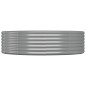 vidaXL Jardinera arriate acero recubrimiento polvo gris 214x140x36 cm vidaXL Jardinera arriate acero recubrimiento polvo gris 214x140x36 cm