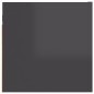 vidaXL Muebles de salón de pared 2 uds gris brillo 30,5x30x30 cm