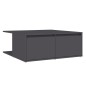 vidaXL Mesa de centro madera contrachapada gris 80x80x31 cm vidaXL Mesa de centro madera contrachapada gris 80x80x31 cm