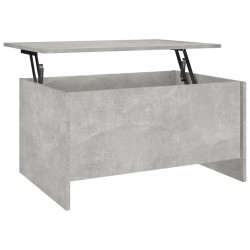 vidaXL Mesa centro madera contrachapada gris hormigón 80x55,5x41,5 cm