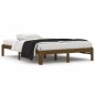 vidaXL Estructura de cama madera maciza pino marrón miel 140x200 cm