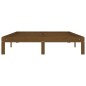 vidaXL Estructura de cama madera maciza pino marrón miel 140x200 cm