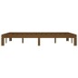 vidaXL Estructura de cama madera maciza pino marrón miel 140x200 cm