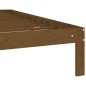 vidaXL Estructura de cama madera maciza pino marrón miel 140x200 cm