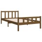 vidaXL Estructura de cama madera maciza marrón miel 100x200 cm vidaXL Estructura de cama madera maciza marrón miel 100x200 cm