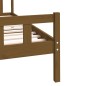 vidaXL Estructura de cama madera maciza marrón miel 100x200 cm vidaXL Estructura de cama madera maciza marrón miel 100x200 cm