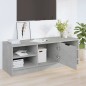 vidaXL Mueble de TV madera contrachapada gris hormigón 102x35,5x36,5cm