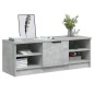 vidaXL Mueble de TV madera contrachapada gris hormigón 102x35,5x36,5cm