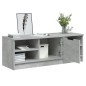 vidaXL Mueble de TV madera contrachapada gris hormigón 102x35,5x36,5cm