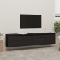 vidaXL Armarios de pared 2 uds madera maciza de pino negro 80x30x35 cm vidaXL Armarios de pared 2 uds madera maciza de pino negro 80x30x35 cm